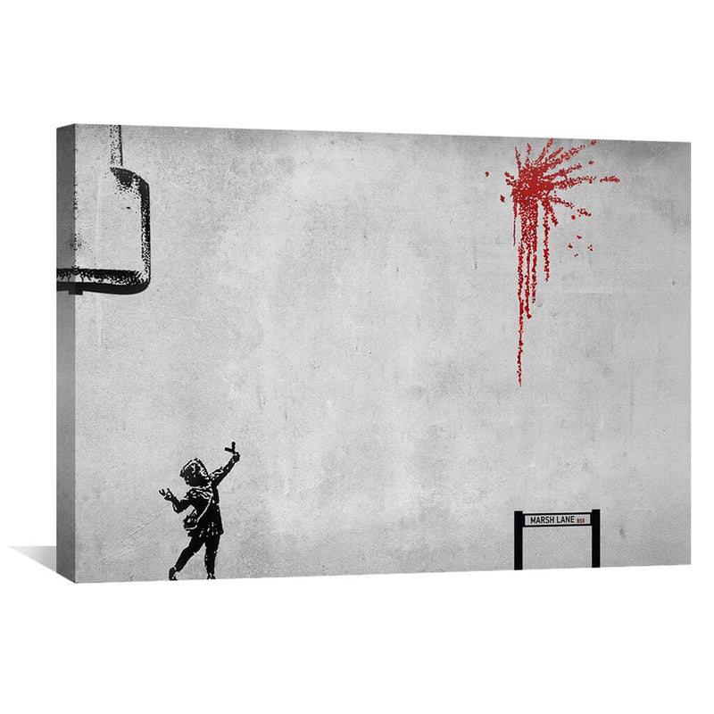 Banksy Valentines Day Canvas