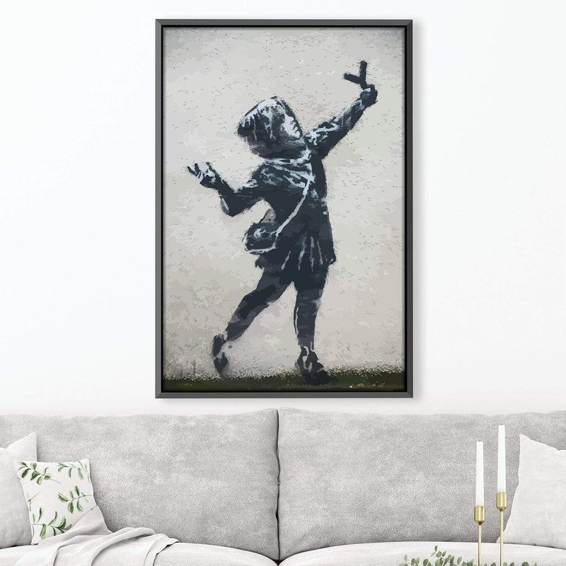 Banksy Valentines Day Marsh Lane Canvas