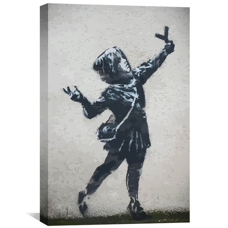 Banksy Valentines Day Marsh Lane Canvas