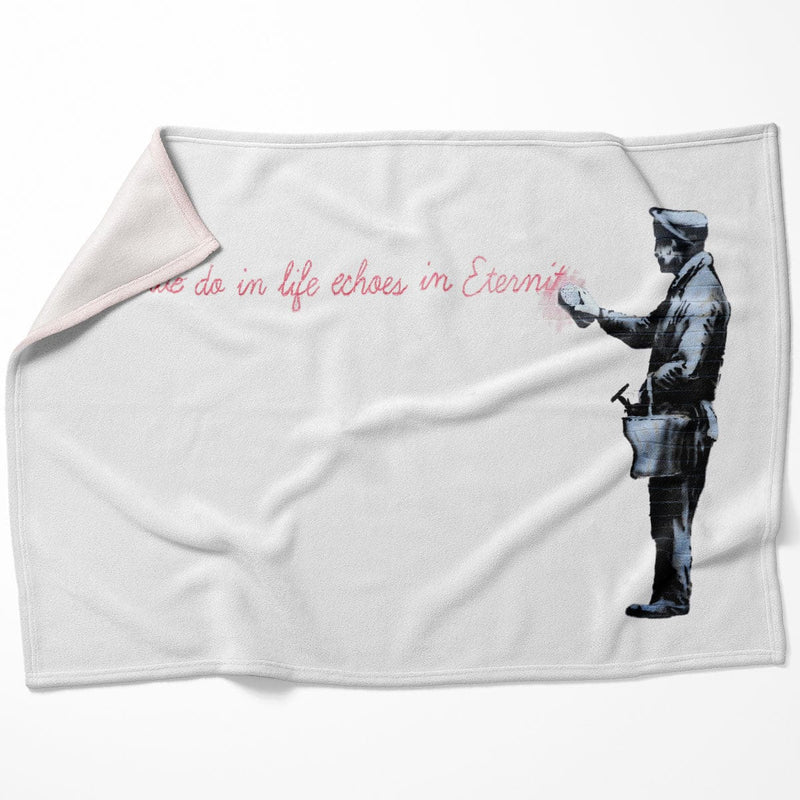 Banksy What We do In Life Blanket