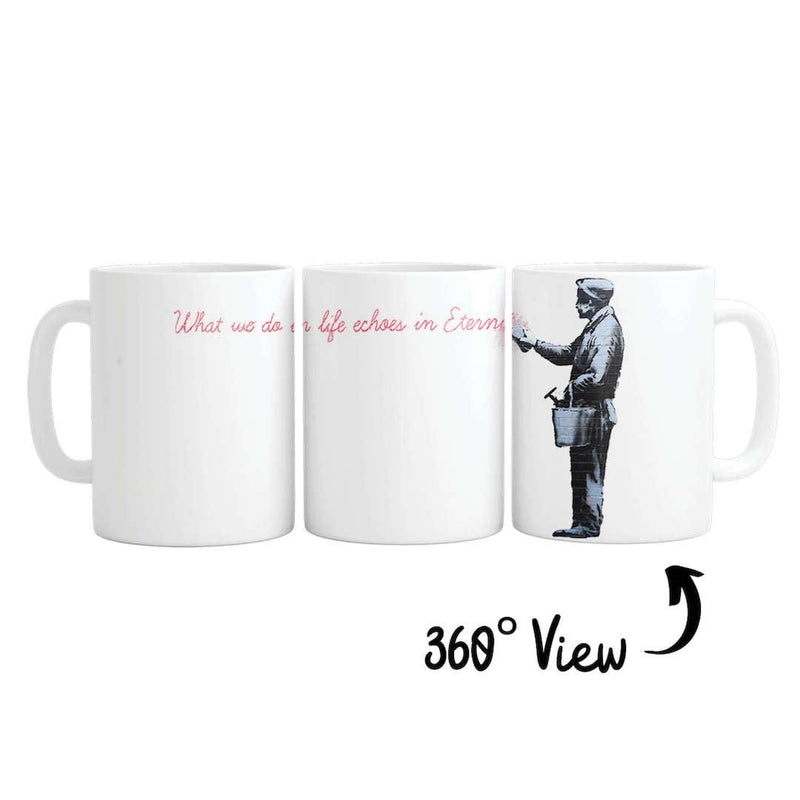 Banksy What We do In Life Mug