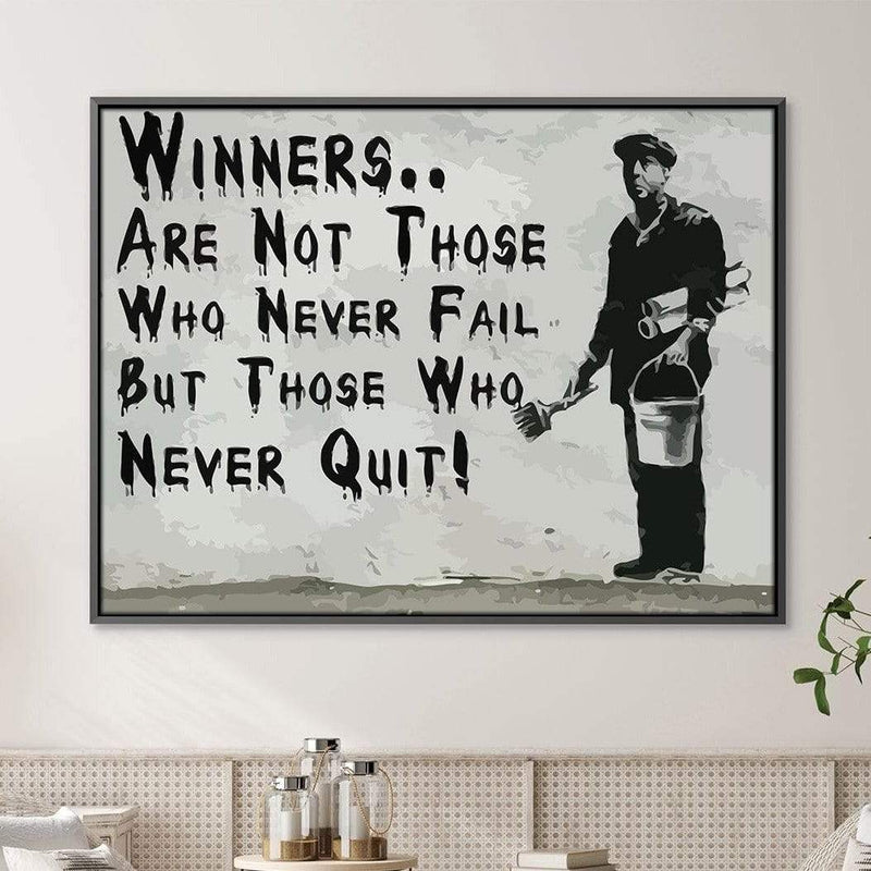 Banksy Winners Are Not Canvas