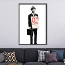 Banksy Zero Per Cent Interest In People Canvas
