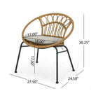 Banya Chair Set of 2 - Light Brown