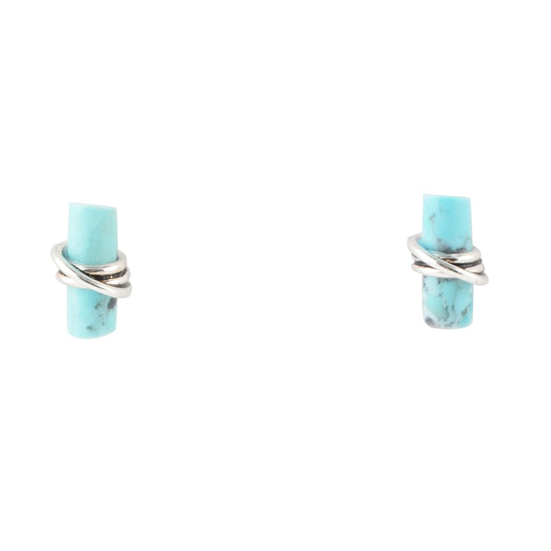 Bar None Turquoise and Sterling Earrings