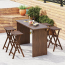 Bar Stools Set of 2 with Saddle Seat and Footrest for Kitchen Island and Balcony by LJGDeals