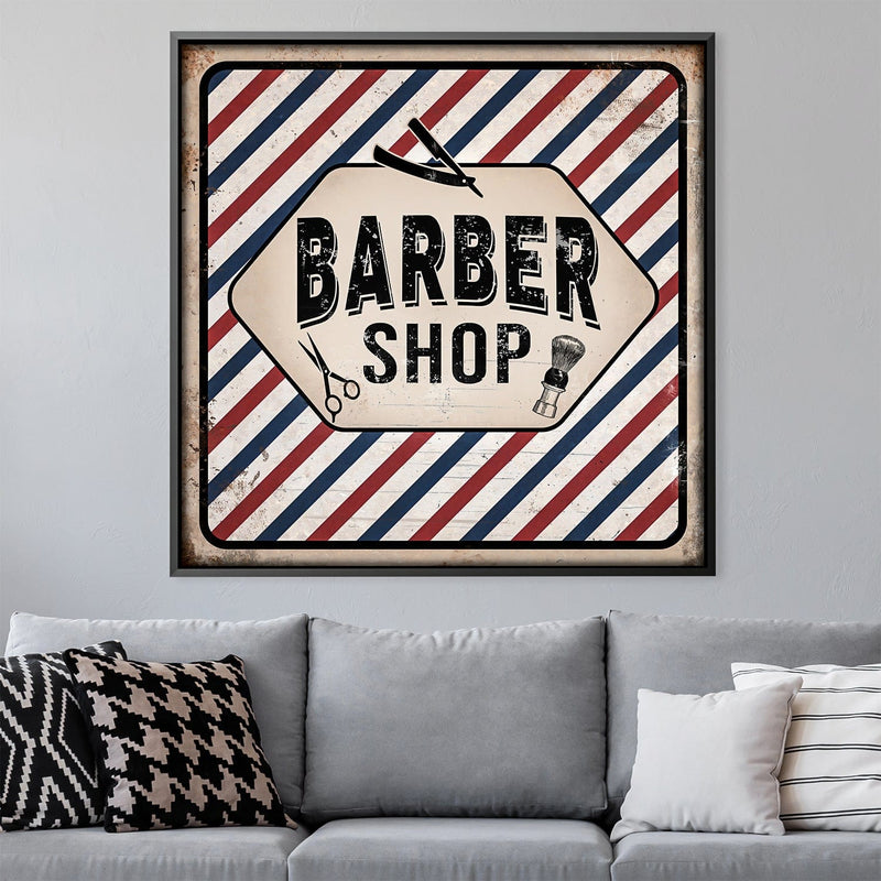 Barber Shop Canvas