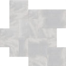Bardiglio Light Textured Marble Tiles Versailles Pattern