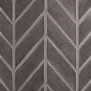 Coffee Glossy Chevron Ceramic Tiles 2x6