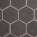 Coffee Glossy Hexagon 5 Ceramic Tiles 5