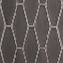 Coffee Glossy Longest Hexagon Ceramic Tiles 3x7 7/8