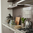 Coffee Glossy Picket Ceramic Tiles 3x6