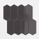 Coffee Glossy Picket Ceramic Tiles 3x6
