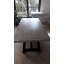 Barocco Valhalla Design Lightweight Concrete Rectangular Dining Table - (W)39" (L)118" (H)29.5"