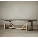 Barocco Valhalla Design Lightweight Concrete Rectangular Dining Table - (W)39" (L)118" (H)29.5"