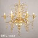GobekUsa Baroque Black Candle Chandelier Pendant Lamp for Bedroom, Living Room & Restaurant