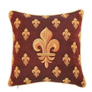 GobekUsa Baroque Crown Jacquard Tapestry Throw Pillow Cover 45x45cm for Living Room Sofa