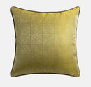 Baroque floral olive & gold cushion covers living room decor by Decorbites