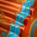 GobekUsa 200S Embroidery Cotton Bedding Set: Queen King Linens with Duvet, Sheet, Pillowcase