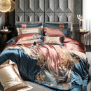 GobekUsa 1500TC Egyptian Cotton Jacquard Bedding Set for Queen King Bed