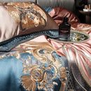 GobekUsa 1500TC Egyptian Cotton Jacquard Bedding Set for Queen King Bed
