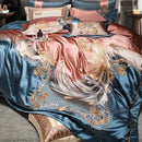 GobekUsa 1500TC Egyptian Cotton Jacquard Bedding Set for Queen King Bed
