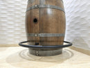 Whiskey & Wine Barrel Foot Rail — Solid Oak Staves, Fits 53–59 Gal Barrels