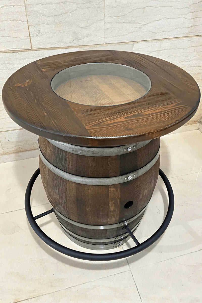 Barrel Foot Rail (Wine, Whiskey, Bourbon Barrel Compatible)