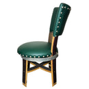 Whiskey & Wine Barrel Stave Dining Chair — Grey or Green Upholstery