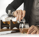 Whiskey Ship in a Barrel Decanter With Ship, 2-10 oz Glasses