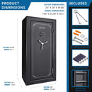 Barska 1.87 CF Heavy-Duty Extra-Large Industrial Steel Fireproof Safe Vault With Digital Keypad (SAK63810)