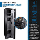 Barska 5.51 CF Tall Biometric Rifle Safe With Biometric Keypad (SAK90412)