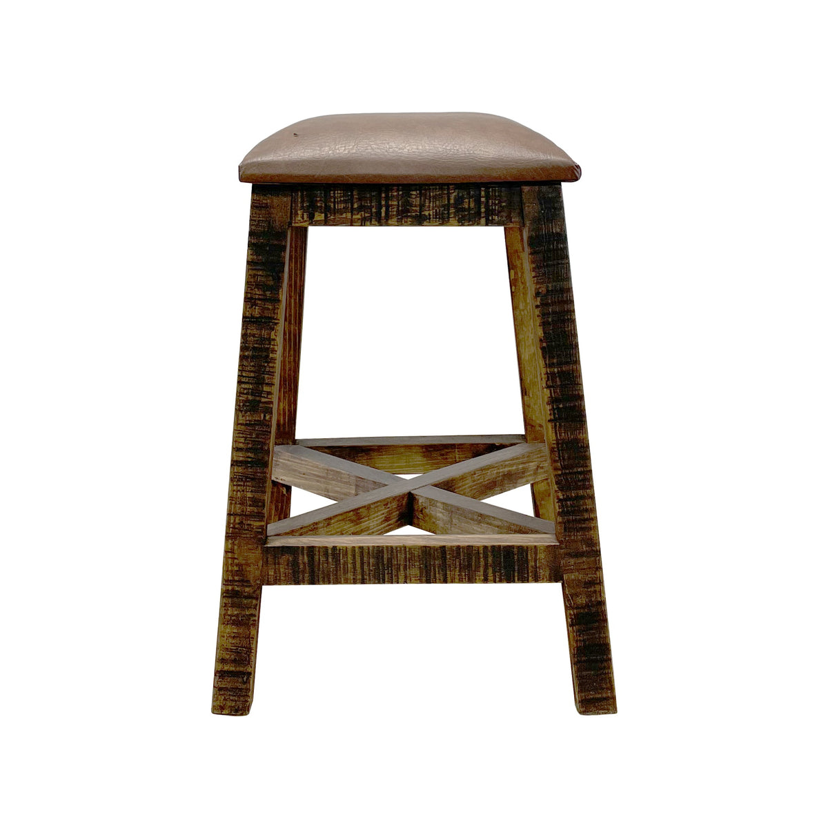 Oasis Console Rustic Barstool, photo 2 of 4