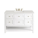 James Martin Breckenridge 48" Single Bathroom Vanity, Bright White