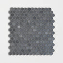 Basaltina Honed Penny Round Basalt Mosaics 11 7/32x12
