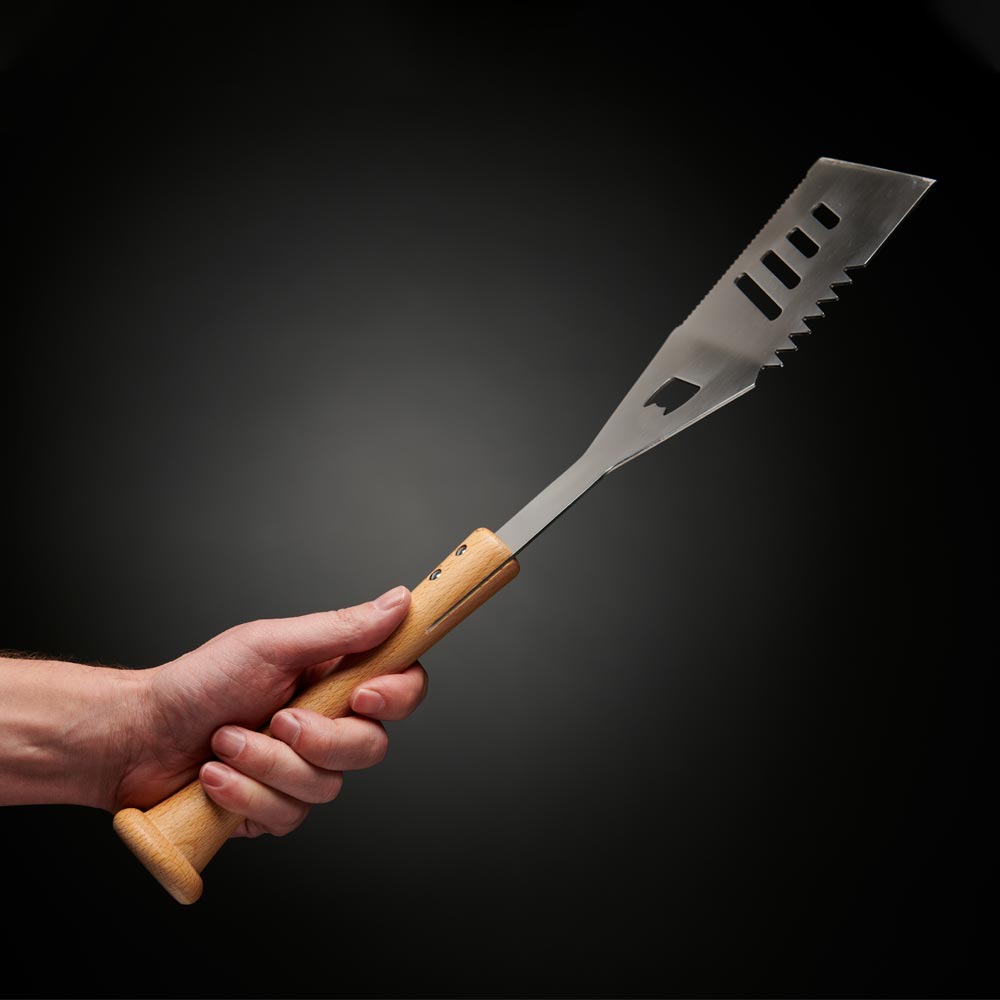 Stainless Steel Slider Spatula With Baseball Bat Handle Professional Grade Grill Tool, photo 4 of 7