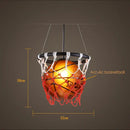 GobekUsa Basketball Pendant Lights Hanging Lamp Home Deco Bar Cafe Shop Living Room Bedroom Kitchen