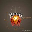 GobekUsa Basketball Pendant Lights Hanging Lamp Home Deco Bar Cafe Shop Living Room Bedroom Kitchen