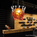GobekUsa Basketball Pendant Lights Hanging Lamp Home Deco Bar Cafe Shop Living Room Bedroom Kitchen