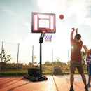 Basketball Hoop with 5-10 Feet Adjustable Height for Indoor Outdoor by LJGDeals