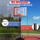 Basketball Hoop with 5-10 Feet Adjustable Height for Indoor Outdoor by LJGDeals