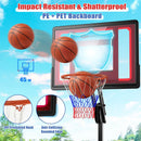 Basketball Hoop with 5-10 Feet Adjustable Height for Indoor Outdoor by LJGDeals