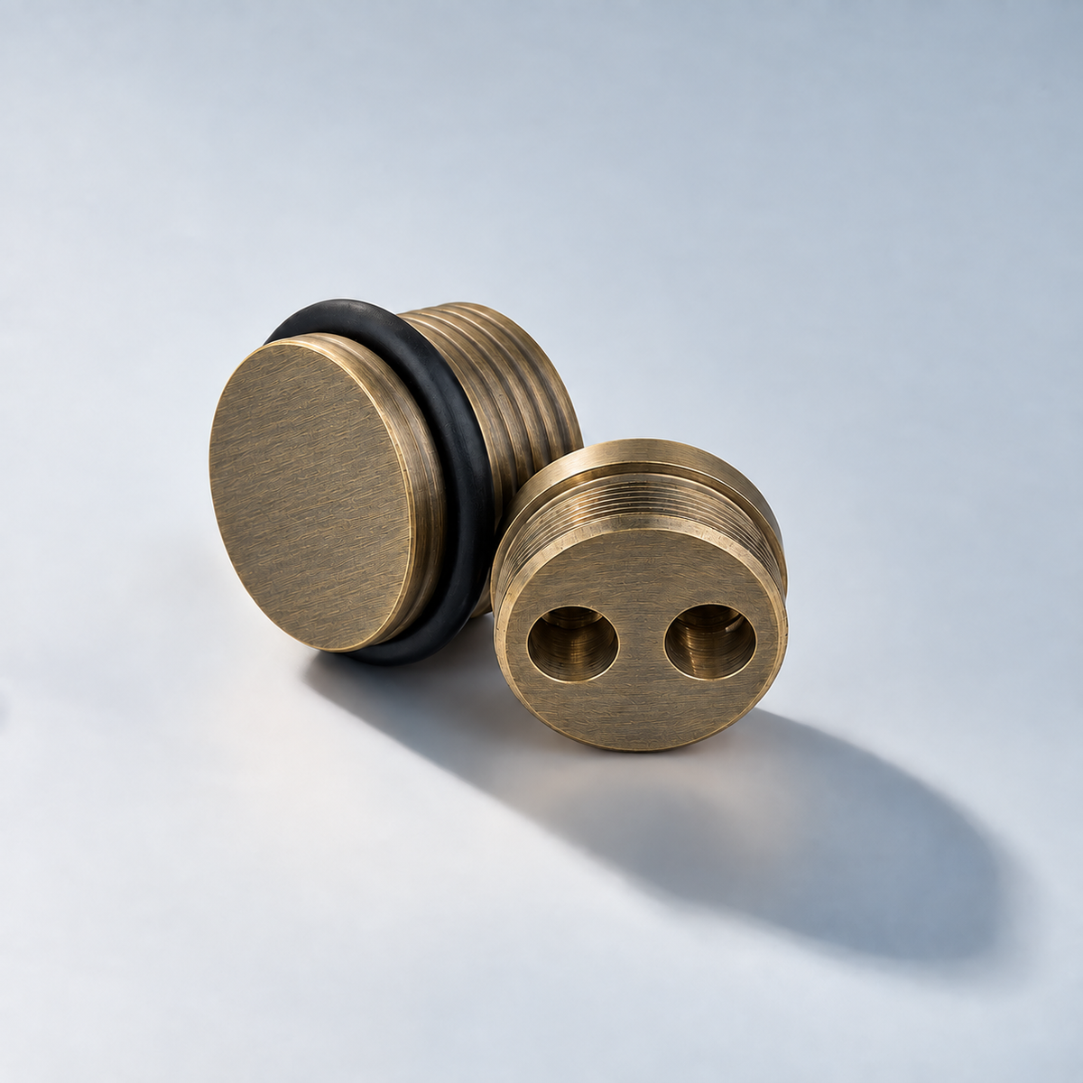 Bastion - Knurled Ring Solid Brass Door Stops, photo 11 of 11