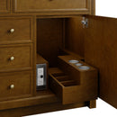James Martin Bellshire 120" Single Bathroom Vanity, Honey Oak