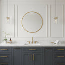 Antique Brass Oval Mirror - Unlacquered Brass Mirror