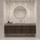 Round Wavy Mirrors - Brass Squiggly Mirror