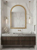 Moroccan Handmade Brass Arch Mirror