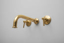 Wall-Mounted Brass Bathroom Faucet With Rough in Valve by Palmeraies