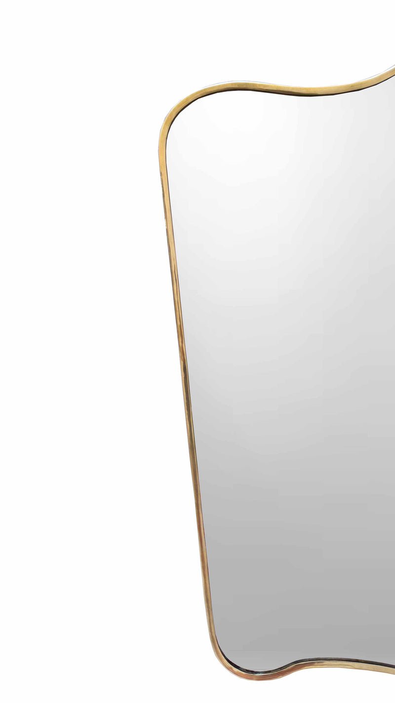 Freeform Brass Mirror - Butterfly Wall Mirror