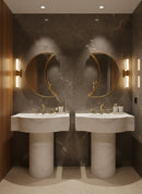 Crescent Moon Mirror - Unlacquered Brass Mirror